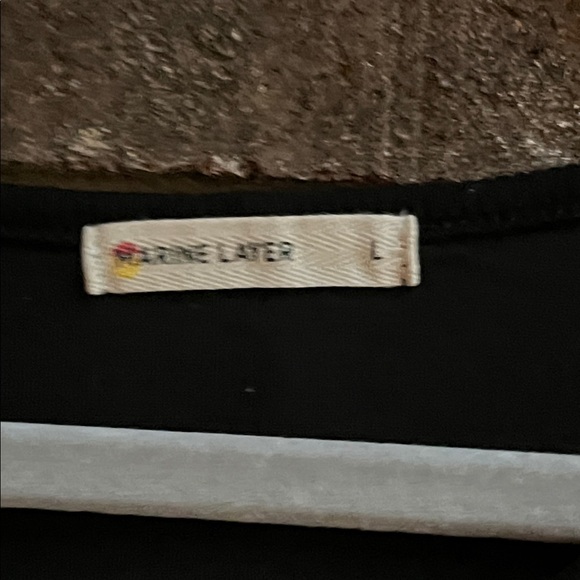 Marine Layer Ribbed Tank Black Midi Dress Size Large - Picture 2 of 10